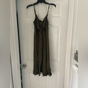 Olive green dress